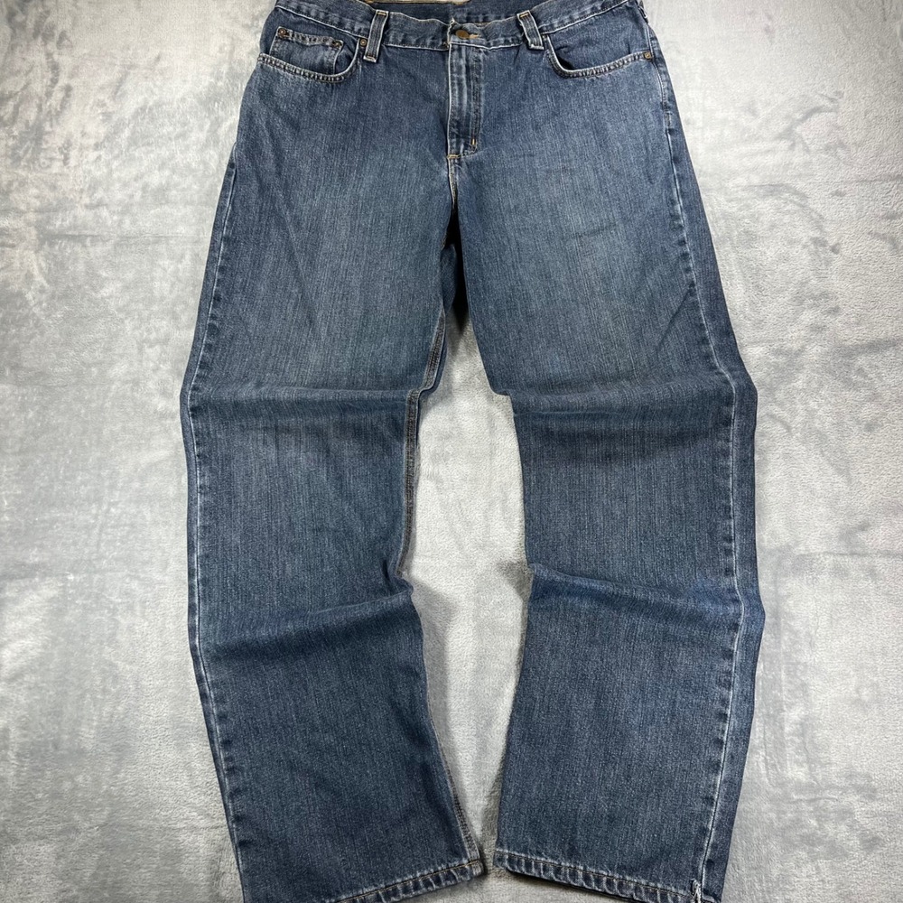 Carhartt Relaxed Fit Jeans Mens 36x34 Dark Wash
